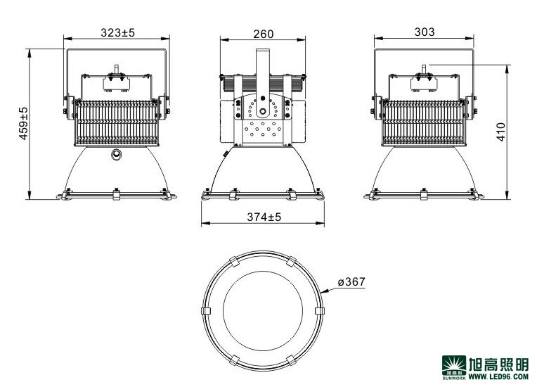 高檔高端SWK205-100w高效LED工礦燈，LED工廠燈廠家直銷，LED節(jié)能燈體育場館